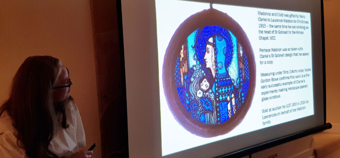 ‘Marino/Abbey Lea History and its Harry Clarke Connection’ presentation by Pippa McIntosh held at Abbey Lea on 19th October 2022